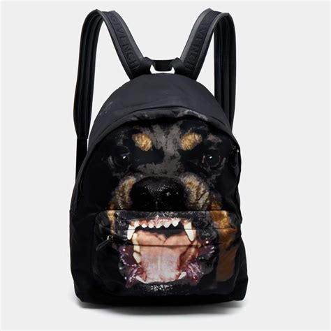 givenchy leather backpack|givenchy rottweiler backpack.